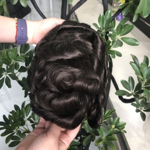 Commercio all'ingrosso della fabbrica di colore naturale toupet <span class=keywords><strong>uomo</strong></span> invisibile pezzo di <span class=keywords><strong>capelli</strong></span> umani completo di sostituzione dei <span class=keywords><strong>capelli</strong></span> di pizzo francese - Product Image 6