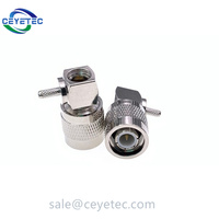 Connecteur de câble RF TNC Connecteur coaxial RF Connecteur mâle à angle droit TNC pour câble RG58 LMR195