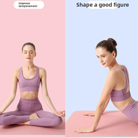 Tapis de yoga en TPE épaissi et élargi, écologique, imperméable, pliable, absorbant les chocs, antidérapant, doux, pour exercices universels à domicile