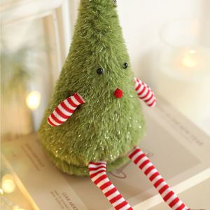 Green Plush Christmas Tree Ornament, <b>Cute</b> <b>Doll</b> Figurine, Home Party Desktop Decoration for Xmas Layout - Product Image 4