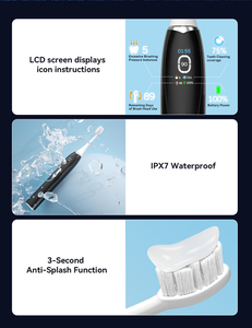 Cepillo de Dientes Sónico Recargable por USB SEAGO SG-2778 Premium con Pantalla LCD Inteligente, Sensor de Presión Excesiva, 6 Idiomas y 9 Modos - Product Image 6
