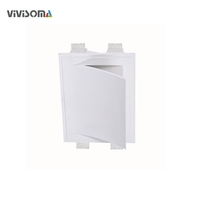 Luminaria Empotrada de Yeso para Montaje en Pared GW07017 IP20, 410x165x260mm, Base E14, Iluminación Empotrada para Espacios Comerciales Modernos