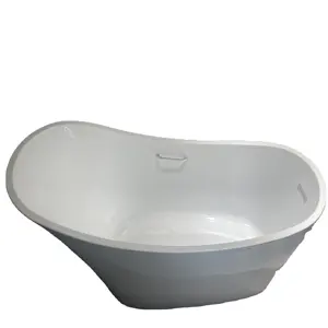 畅销扶手1500毫米/1700毫米独立式浴缸纯色亚克力浴缸热卖亚克力浴缸漩涡