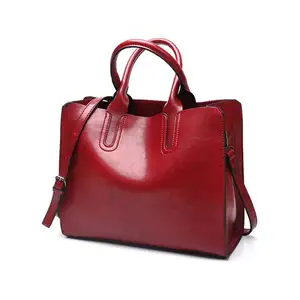 Damen Leder PVC Koffer Üb erbes tände Handtasche Big Size Bolsa Grande Feminina Neueste BE0162
