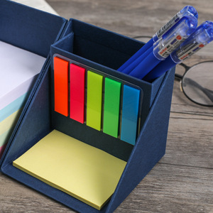 Blocco Note Adesivo Personalizzato Pieghevole Quadrato 9x9cm con Portapenna - Product Image 5