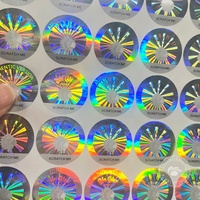 Étiquette holographique 3D autocollante personnalisée Code QR Anti-contrefaçon Autocollant holographique Étiquettes de sécurité