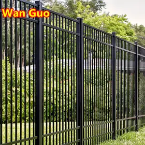 Factory Direct Outdoor Tubular Steel Picket Powder Coated Iron Fence Philippines