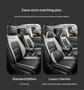 Fundas de Asiento de Coche Personalizadas de Cuero Negro para Honda <span class=keywords><strong>CRV</strong></span> <span class=keywords><strong>2023</strong></span>, Superficie Perforada, Estética Minimalista y Confortable, Juego Completo - Product Image 6