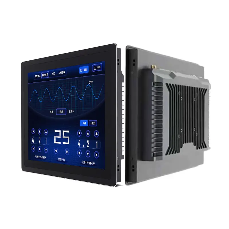 15.6'' J1900 4125 Win10 Android11 OS embedded computer ip65 waterproof capacitive touch fanless industrial panel pc