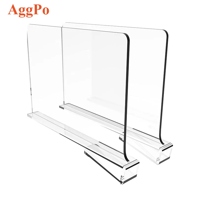Pannello divisorio in plastica multifunzione per organizzazione e classificazione del cabinet verticale trasparente per armadio