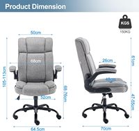 Chaise de direction ergonomique de luxe moderne chaise pivotante d'ordinateur de bureau pour la maison de bureau