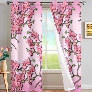 Cortinas Para Ventanas De Habitacion Cortinas De <span class=keywords><strong>Ventana</strong></span> De Lujo 52*63 y 52*84 Pulgadas Impresión bajo demanda Impresión de dormitorio de niños de alta calidad - Product Image 1
