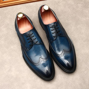 Chaussures Oxford en cuir véritable de qualité supérieure avec sangle ajustable et maintien stable, chaussures décontractées pour hommes, chaussures habillées - Product Image 2