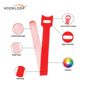 Sujetacables reutilizables con logotipo personalizado, correas de sujeción de gancho y bucle de <span class=keywords><strong>8</strong></span>, 10 y 12 pulgadas para organizar cables y cordones - Product Image 2