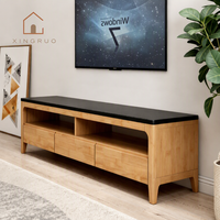 Ensemble de salon moderne de luxe XINGRUO LKD40, armoire en bois sur mesure avec dessus en pierre frittée pour villa