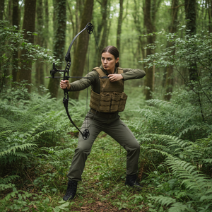 เสื้อกั๊กยุทธวิธีแบบปรับได้ ระบายอากาศได้ดี บุฟองน้ำอย่างดี ปลดเร็ว สำหรับการฝึกกลางแจ้งและการล่าสัตว์ ทำจากไนลอน - Product Image 1