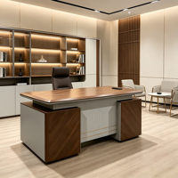 Bureau de direction moderne, mobilier moderne, panneau en mélamine