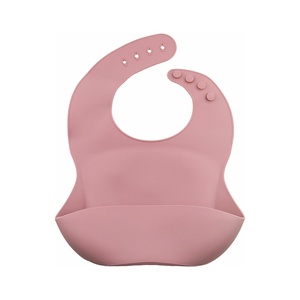 Bavoir bébé en silicone imperméable, réglable, facile à nettoyer, doux, pour tout-petits et enfants, tablier repas, logo personnalisé, vente en gros - Product Image 2