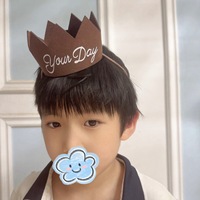 Chapeau Couronne d'Anniversaire en Feutre Imperméable avec Signes de Jour pour Enfants, Bébés Filles et Garçons – Fournitures de Fête – Vente Chaude