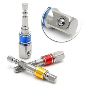 Adaptador de Destornillador de Esquina, Herramienta de Conversión Hexagonal Multifunción para Taladro Eléctrico, Adaptador de Enchufe Negro - Product Image 3