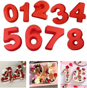 Venta al por mayor molde <span class=keywords><strong>de</strong></span> <span class=keywords><strong>silicona</strong></span> para hornear 3D Figura pastel pan hornear conjunto para pastelería pastel <span class=keywords><strong>de</strong></span> chocolate decoración molde cumpleaños - Product Image 4