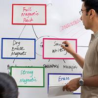 Autocollant magnétique en papier effaçable pour tableau blanc électronique universel, aide pédagogique à l'écriture en anglais