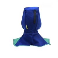 Soudage Anti-Chaud Isolation Thermique Bleu Ignifuge Cap Ignifuge Splash Soudeur Tête Couverture Dur Chapeau
