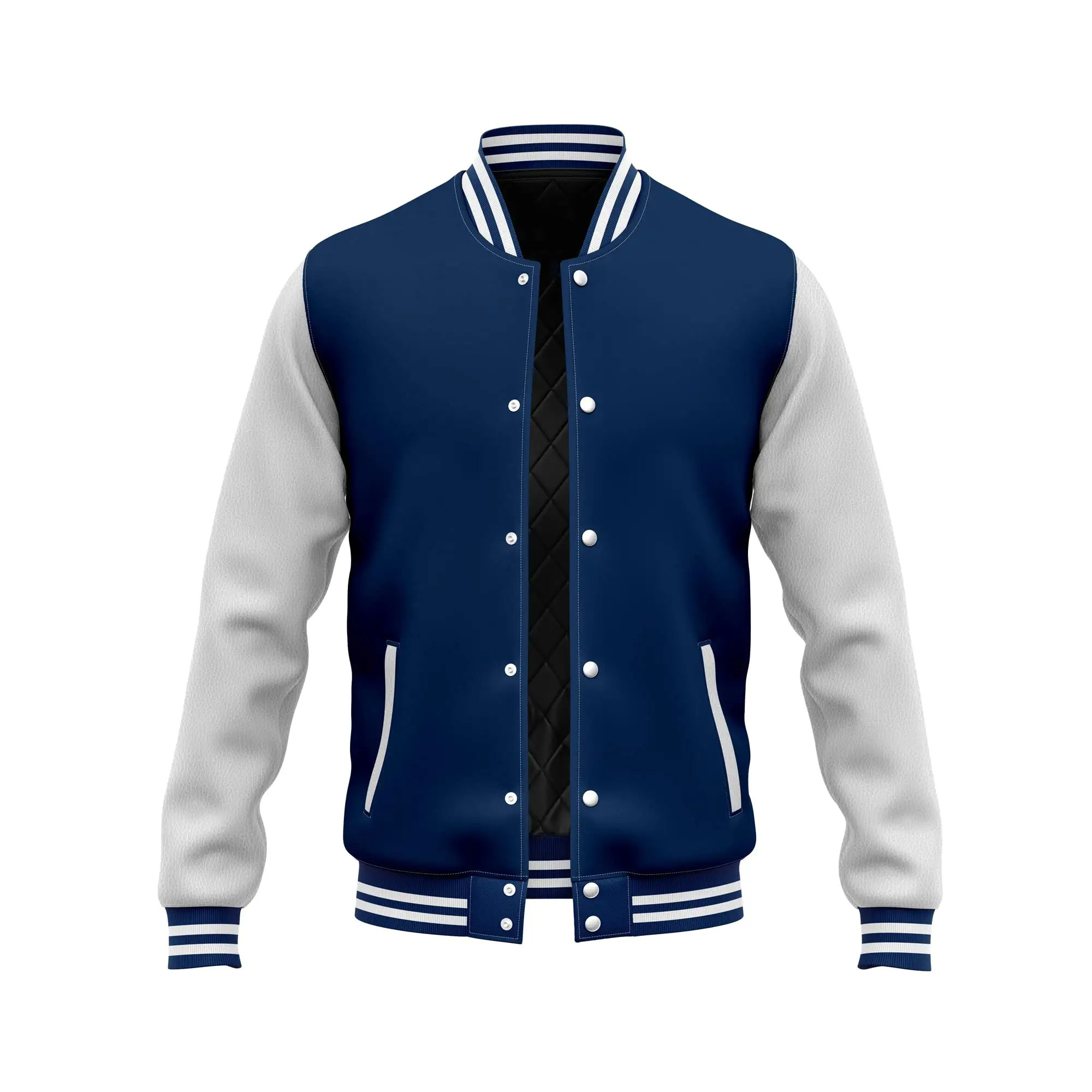 Aangepaste Lederen Zwart Versity Jas Geel Baseball Jas Fabrikant Vendor Bulk 4xl Bomber Lederen Varsity Jacket