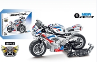 Modèle de moto et de voiture City Tech MOC Racing Moto Bike Vehicle DIY Bricks Sets 2 Styles Building Blocks Assembled Toys for Kids
