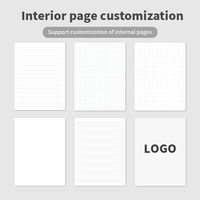 Vente directe d'usine personnalisée, carnet en cuir A5, planificateur personnalisé, carnet gravé de qualité supérieure et collection de stylos pour les clients