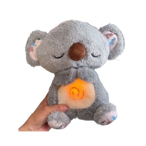 Koala Capibala apaisant poupée de couchage nouveau-né enfants compagnon respirant ours jouet PP coton remplissage brodé en peluche matériel - Product Image 5