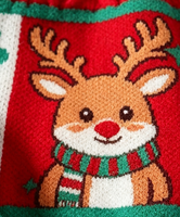 Pulls de Noël personnalisés en tricot d'hiver, pulls décontractés à motif flocon de neige, pulls de Noël en jacquard pour la famille, unisexe