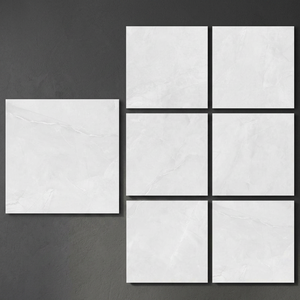 Baldosas de Porcelana con Aspecto de Mármol Apollo Bianco Statuario, Acabado Brillante, Diseño Premium, 80x80cm - Product Image 1
