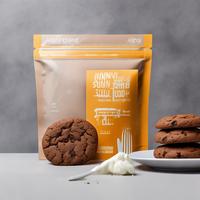 Bolsa con fuelle lateral de plástico VMPET personalizada de marca, con cierre resellable, barrera de aroma, apta para uso alimentario, con forma troquelada, para miel y nueces de pecán tostadas