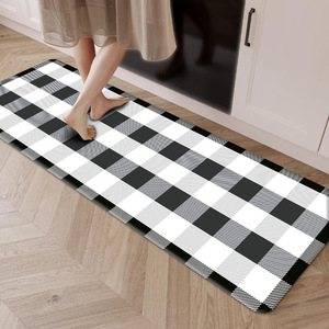 45x70cm Handmade Modern <strong>Small</strong> Carpet for Indoor Decor Black and White Patchwork Washable Cotton Woven Rug <strong>Door</strong> <strong>Mat</strong> - Product Image 6
