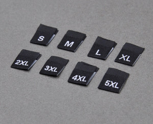 Nuovo Prodotto: Etichetta Tessuta con Istruzioni di Lavaggio, Etichetta per Colletto, Etichetta con Codice Taglia per Abbigliamento - Product Image 2