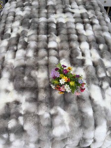 Classique <span class=keywords><strong>Plaid</strong></span> Jacquard Haute Pile Personnalisé En Gros 100% polyester Faux Lapin <span class=keywords><strong>Fourrure</strong></span> Jeter Couverture - Product Image 2