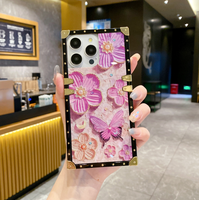 Fille femme mode couverture de téléphone portable protection étui de téléphone portable fleur peinture à l'huile pour REDMI 13 4G
