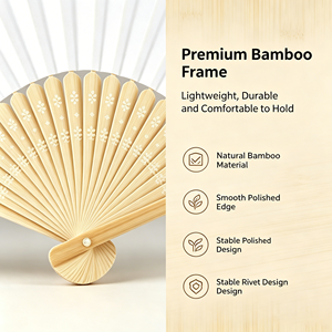 Proveedores <span class=keywords><strong>de</strong></span> Primera Categoría, Abanicos <span class=keywords><strong>de</strong></span> Bambú Plegables con Logotipo Personalizado al por Mayor, Abanicos <span class=keywords><strong>de</strong></span> Papel Blanco para Bodas - Product Image 5