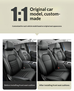 Fundas <span class=keywords><strong>de</strong></span> Asiento <span class=keywords><strong>de</strong></span> Coche <span class=keywords><strong>de</strong></span> Cuero Completas y Personalizadas para <span class=keywords><strong>Nissan</strong></span> <span class=keywords><strong>Qashqai</strong></span> 2014-2021, Antidesgaste, Larga Duración, Decoración Interior - Product Image 2