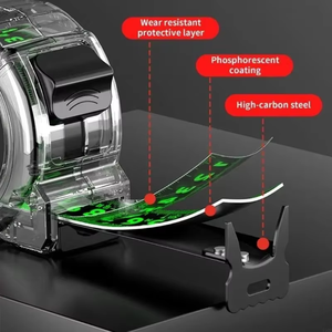 Cinta métrica <span class=keywords><strong>fluorescente</strong></span> USA DDP, 3-5-7,5 metros <span class=keywords><strong>de</strong></span> espesor, ensanchada, <span class=keywords><strong>de</strong></span> alta precisión, resistente al desgaste, cinta métrica impermeable - Product Image 2