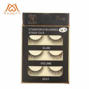 <span class=keywords><strong>Magefy</strong></span> – Faux cils en bande 3D 5D effet œil de chat, naturellement fins et courbés, lot de 3 paires, vente en gros - Product Image 1