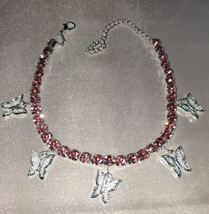 Été nouveau design or <span class=keywords><strong>argent</strong></span> rose plaqué or papillon cheville tennis pour les femmes - Product Image 4