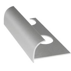 Profilo 'JOLLY' per Rivestimento in Alluminio Rotondo H. 10 mm - Satinato - 2,50 m 254/a/f/90 - Product Image 2