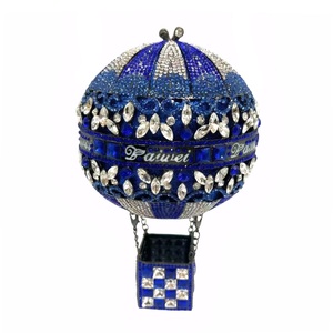 Women Luxury Rhinestone Evening Bag <b>Balloon</b> Crystal Clutch Purse Stylish Handbag for Concert Festival Celebration - Product Image 2