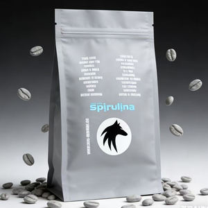 Bolsa con cremallera de pie con impresión completa personalizada con acabado mate, bolsa de embalaje de café en polvo de hoja de té de plástico - Product Image 6