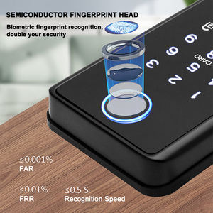 יצרן Tuya TTlock App בקרת אוטומטי טביעות אצבע דיגיטלית בריח חכם דלת מנעול דירה בית מלון משרד - Product Image 4
