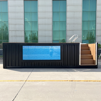 Outdoor Anpassbarer Luxus-Fertigbau-Schwimmbecken aus Schiffscontainern mit Acrylglas-Sichtfenster und integrierter Filteranlage