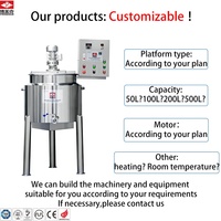 Machine de remplissage semi-automatique Promake 15L pour rouge à lèvres et mascara avec chauffage et mélangeur