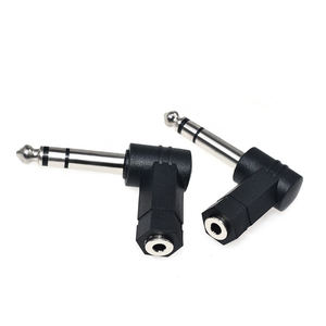 Cantell rechtwinkliger Stereo 6,35mm Stecker auf 3,5mm Buchse 3-poliger Adapter 90 Grad 6,35 bis 3,5 Anschluss für Lautsprecher kopfhörer - Product Image 2